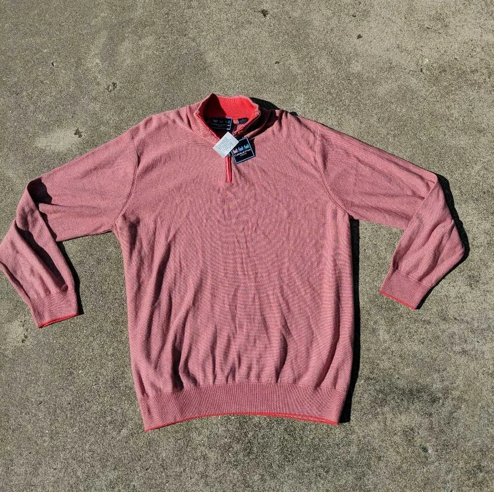 Charleston‎ Threads Mens 1/4 Zip Sweater L/S XXL